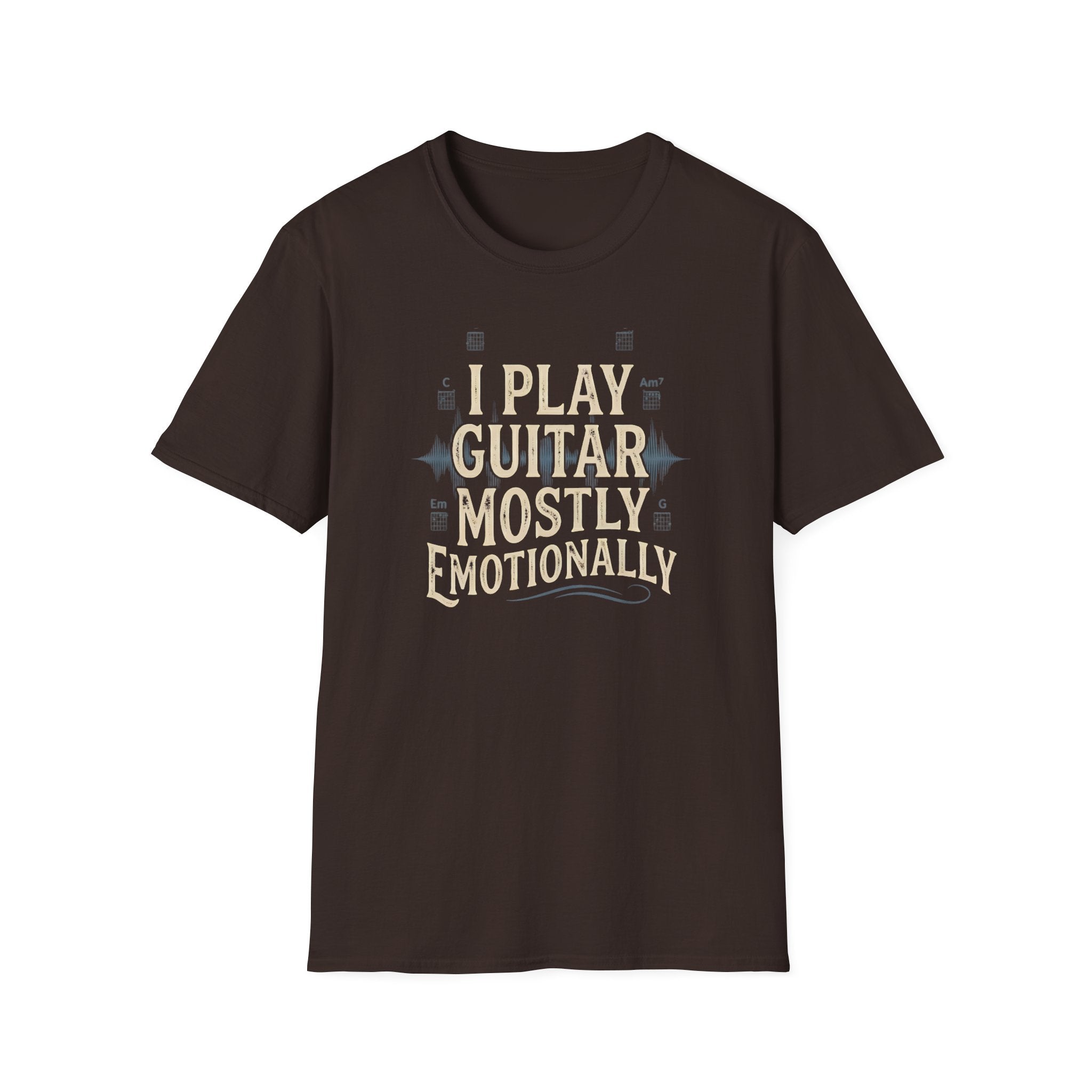 I Play Guitar Mostly Emotionally  T-Shirt