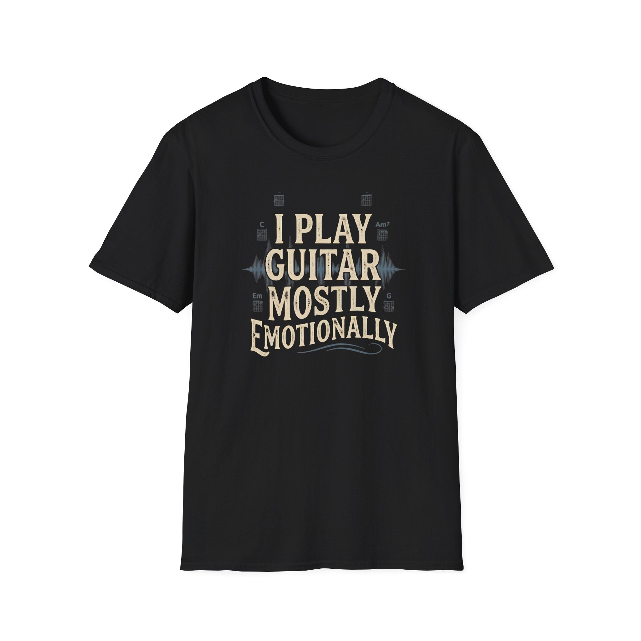 I Play Guitar Mostly Emotionally  T-Shirt