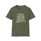 I Play Guitar Mostly Emotionally  T-Shirt