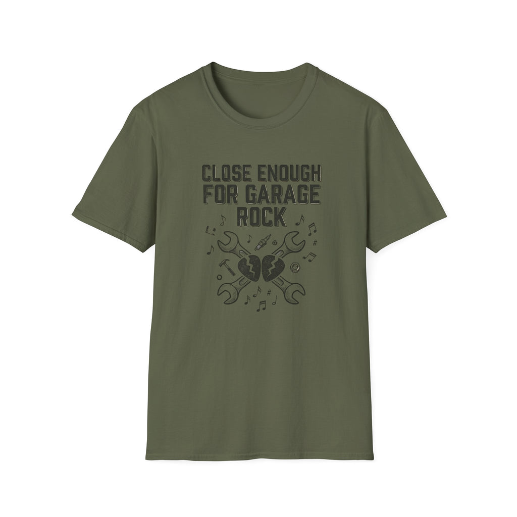 Close Enough Garage Rock Funny Guitarist Tee