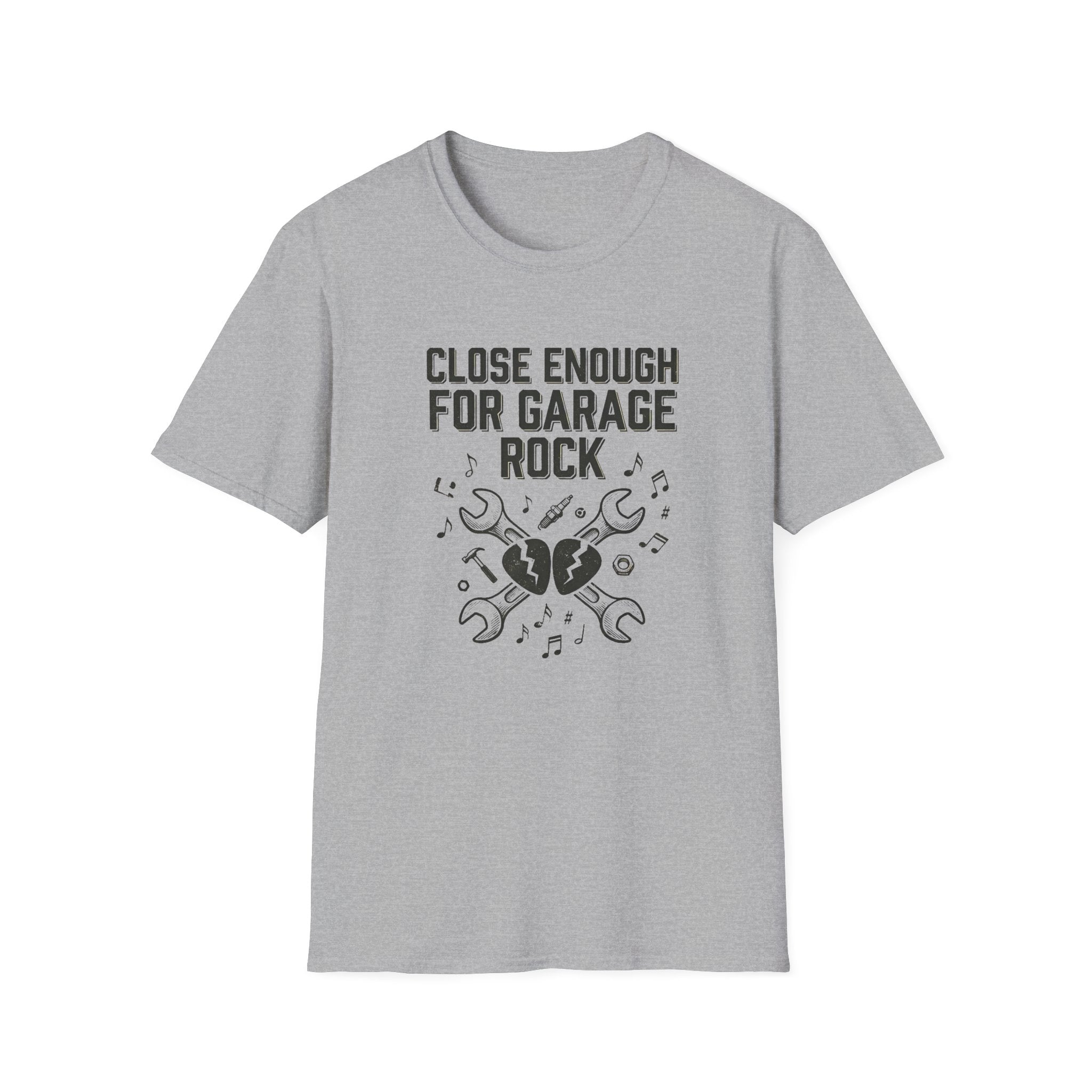 Close Enough Garage Rock Funny Guitarist Tee